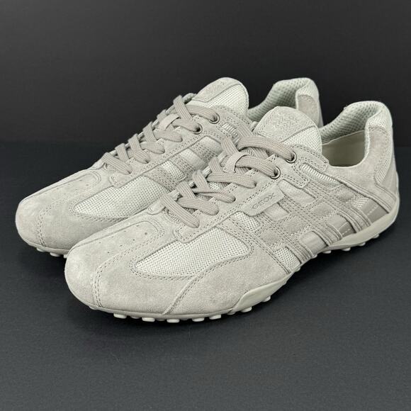 Geox Snake Respira Men’s Size 12 Grey Suede Casual Sneakers New main image 8